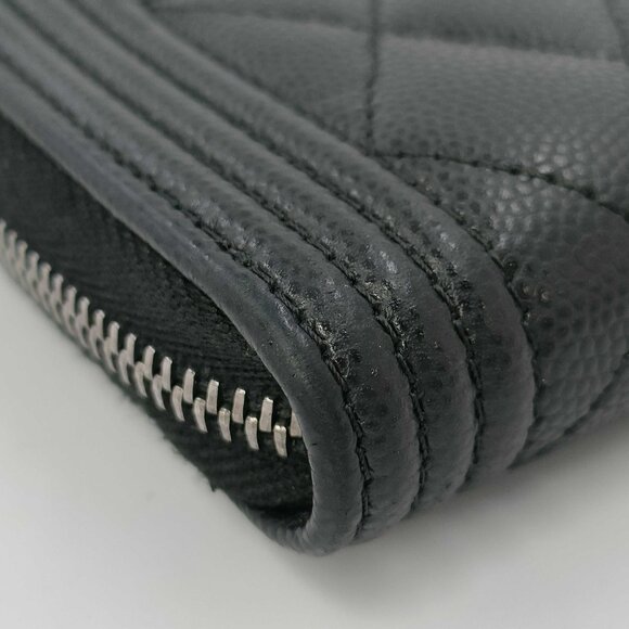 Chanel Boy Coin card wallet caviar black - Picture 6 of 6